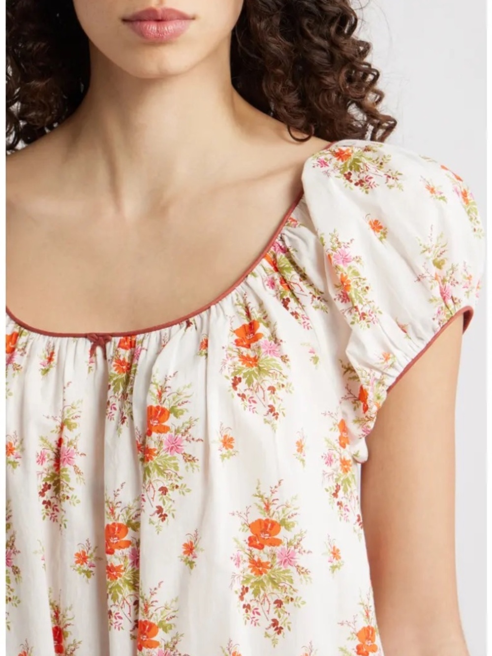 NWT Doen Julia Dress Petite Rose print M - Picture 3 of 10